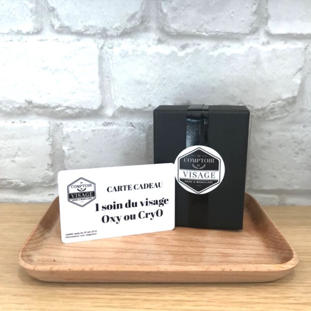 carte cadeau soin du visage le comptoir du visage