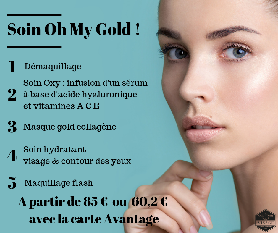 Soin visage hydratant Oh My Gold - Le Comptoir du Visage